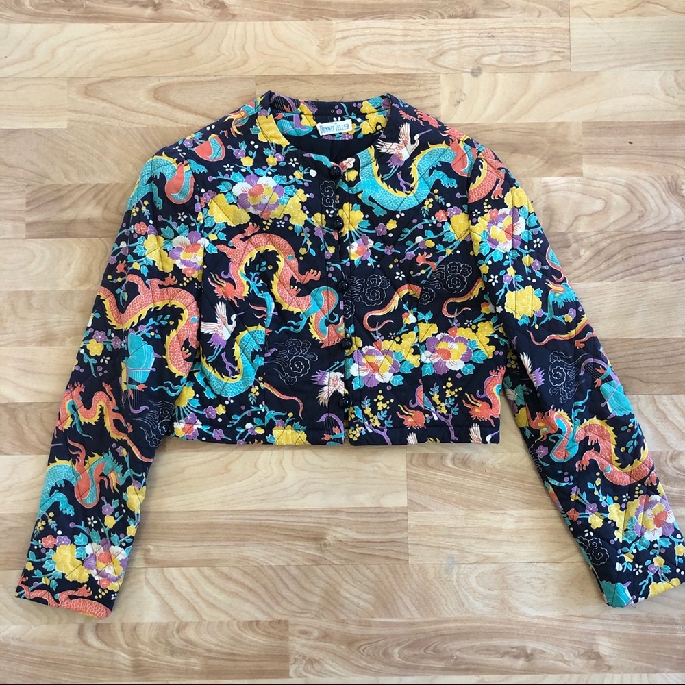 VINTAGE BONWITT TELLER QUILTED CROPPED JACKET